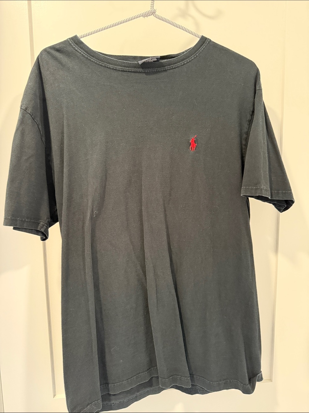 Polo by Ralph Lauren Men’s Black Short Sleeve Tee with Red Pony